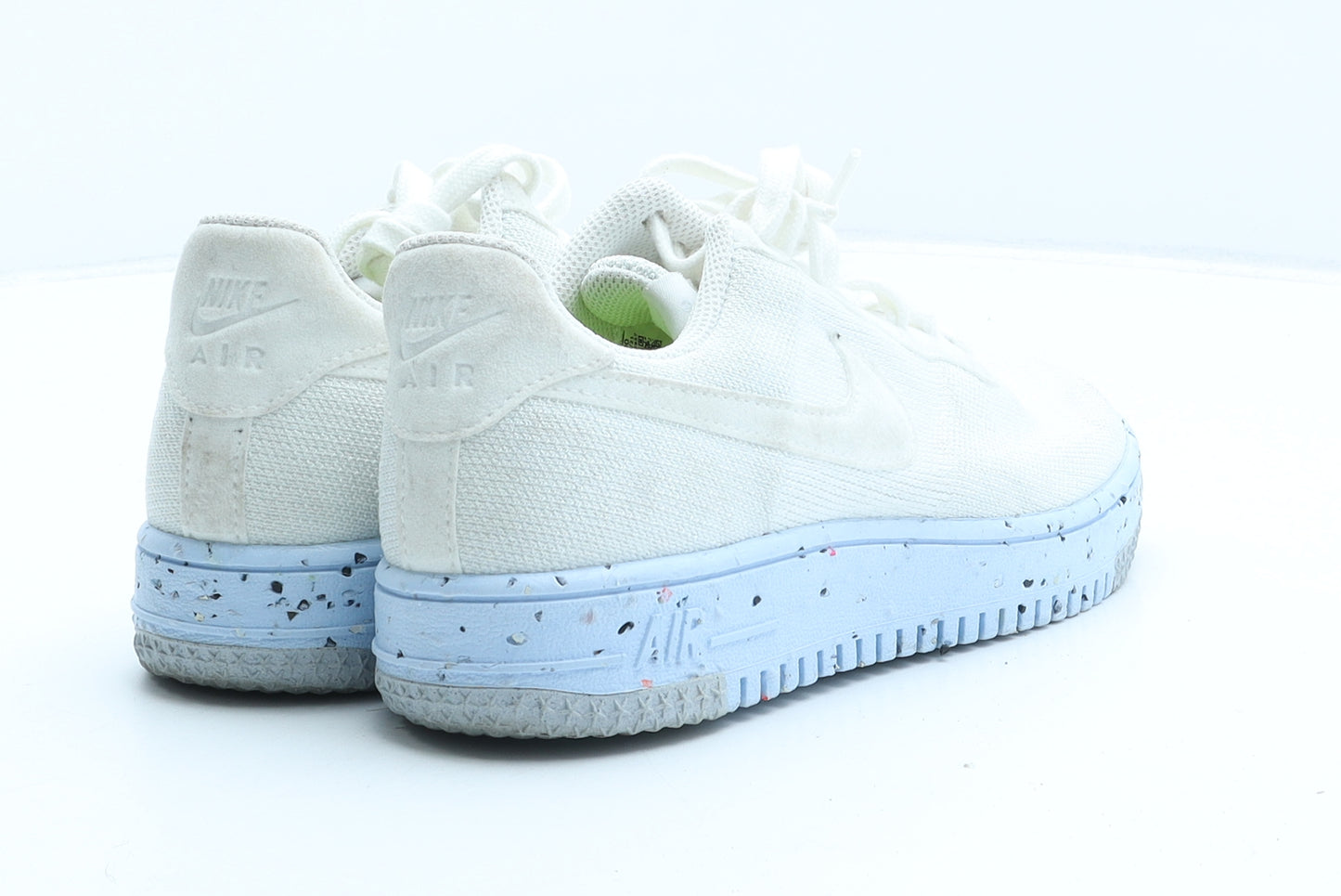 Nike Womens White Polyester Trainer UK 4 - Air Force 1
