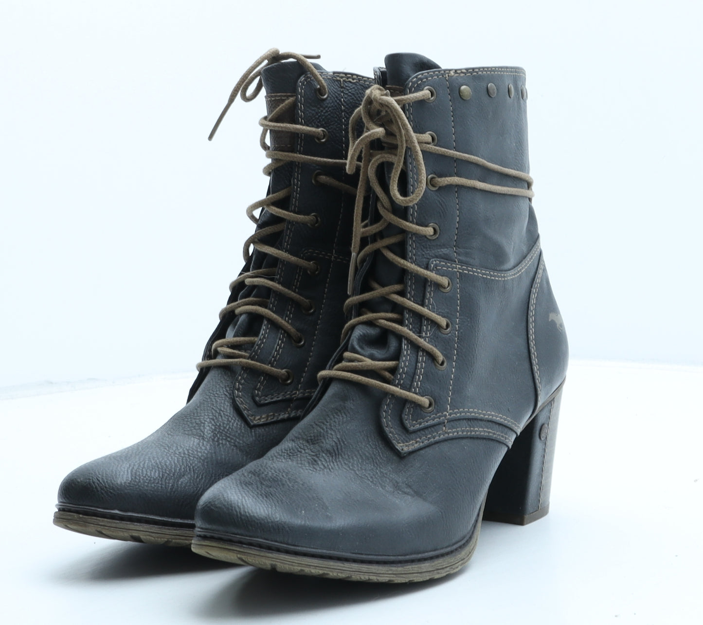 Mustang Womens Black Synthetic Bootie Boot UK 7 40