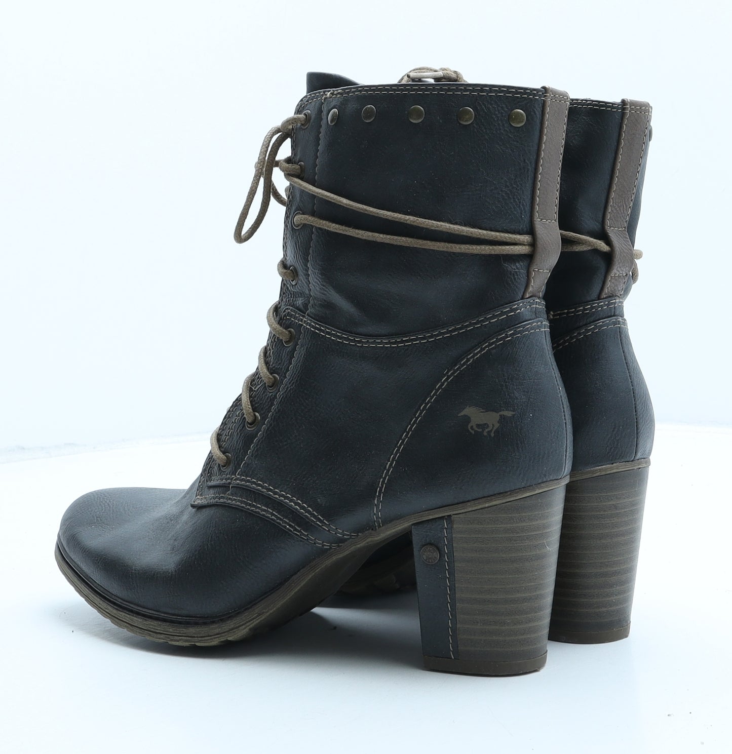 Mustang Womens Black Synthetic Bootie Boot UK 7 40