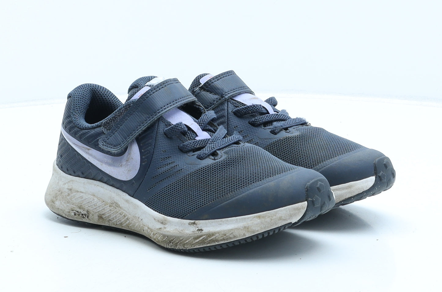 Nike Girls Blue Synthetic Trainer UK 13.5