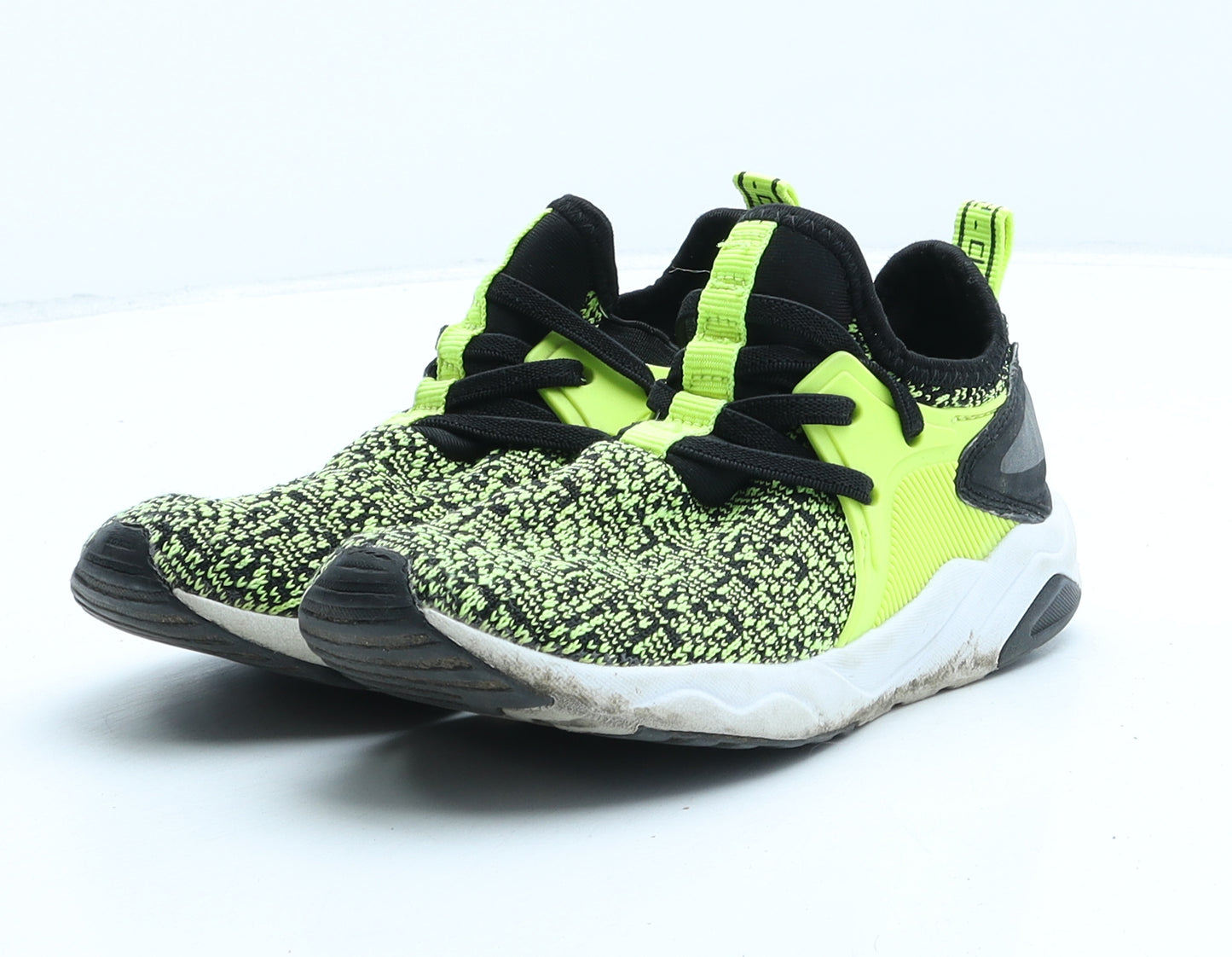 NEXT Boys Green Geometric Synthetic Trainer UK 12