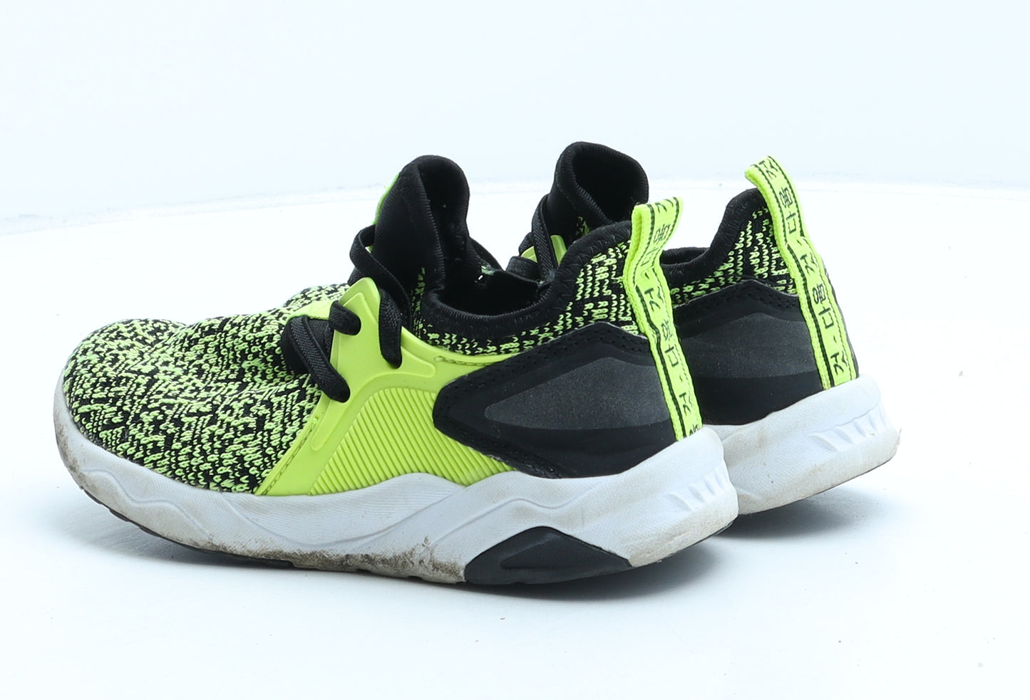 NEXT Boys Green Geometric Synthetic Trainer UK 12