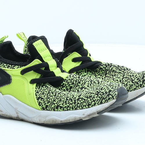 NEXT Boys Green Geometric Synthetic Trainer UK 12