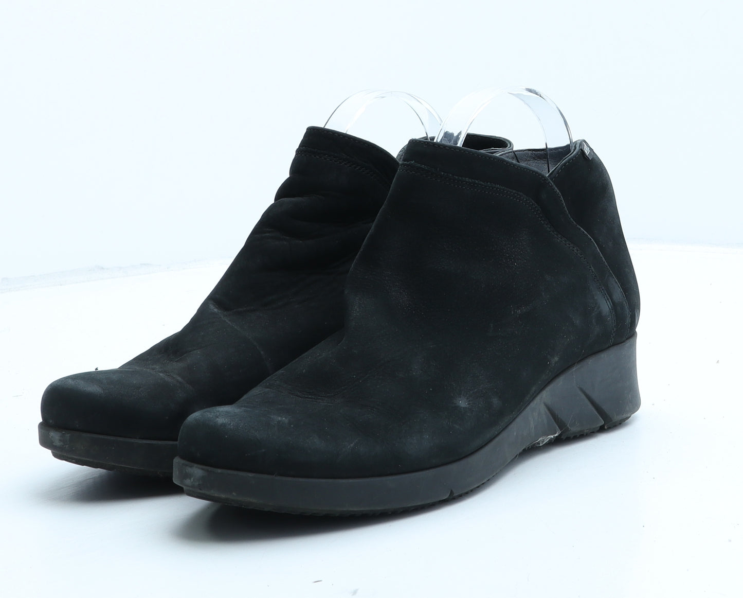 Mephisto Womens Black Leather Bootie Boot UK 6.5