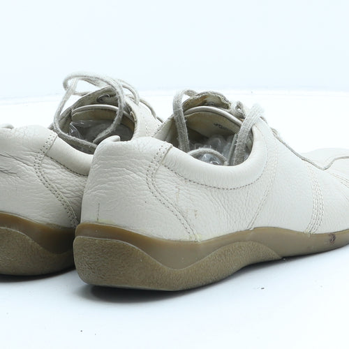 FootGlove Womens Beige Synthetic Trainer UK 4