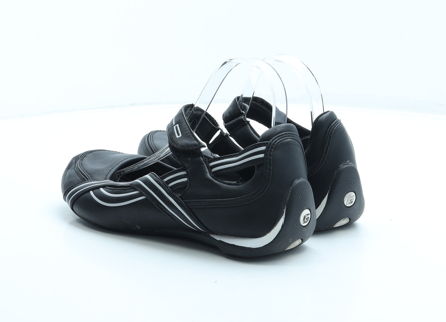 Graceland Womens Black Synthetic Flat UK 6