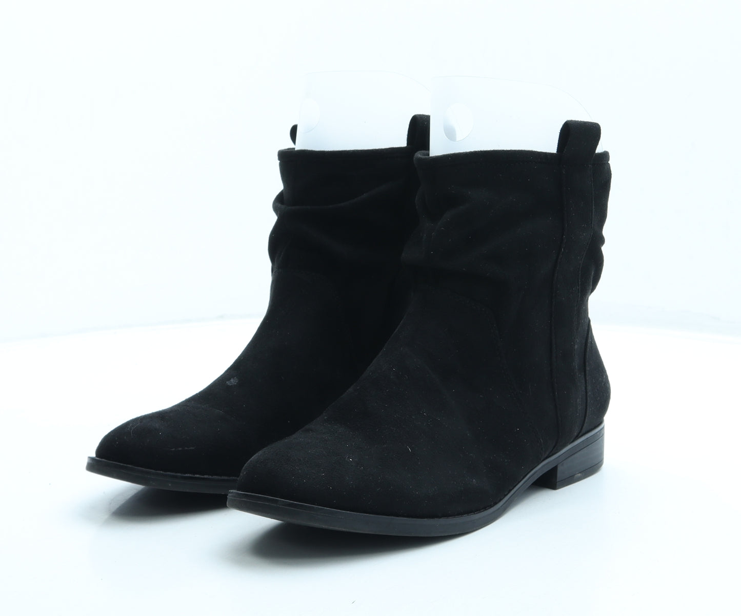 F&F Womens Black Synthetic Bootie Boot UK 6 39