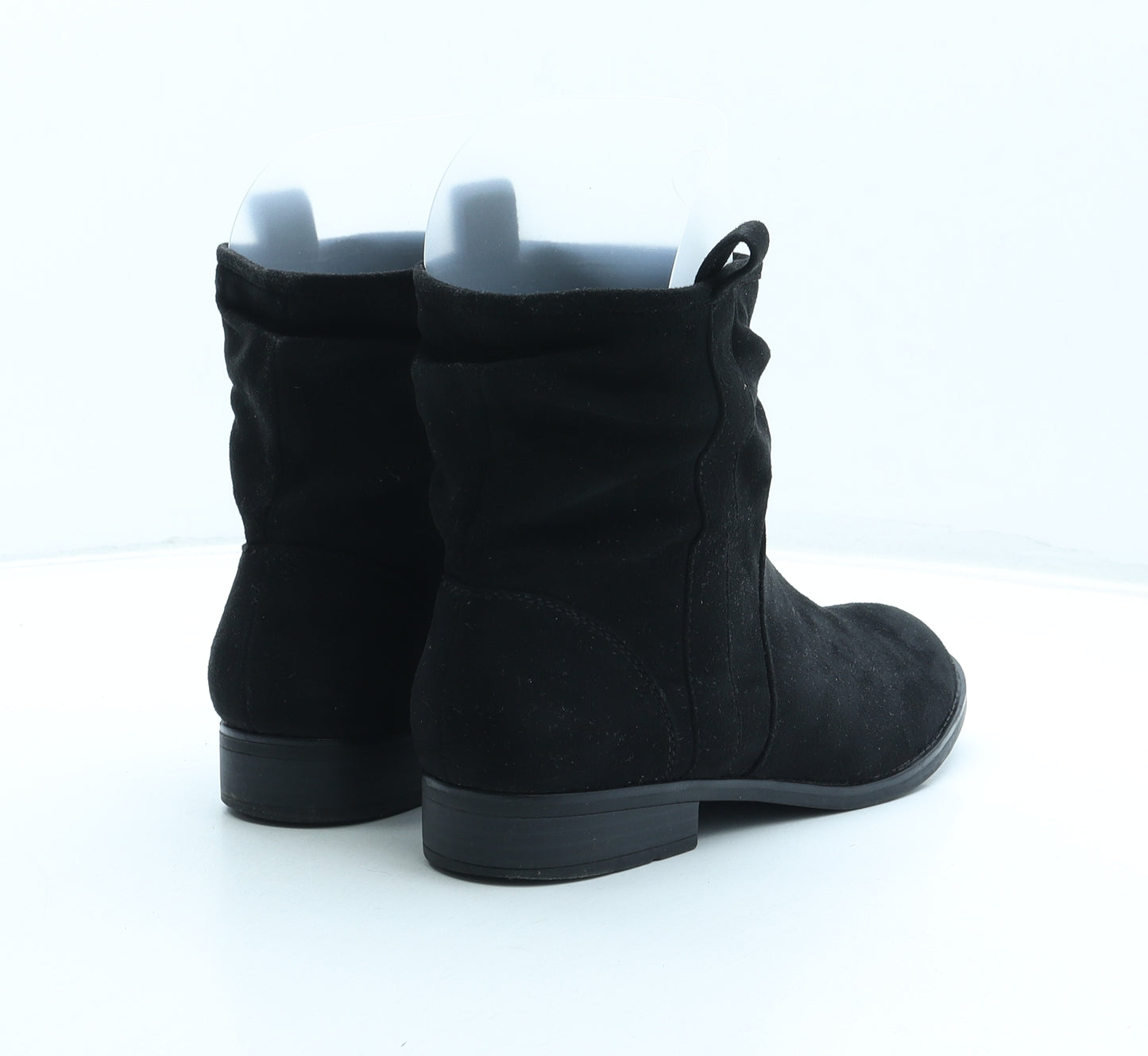 F&F Womens Black Synthetic Bootie Boot UK 6 39