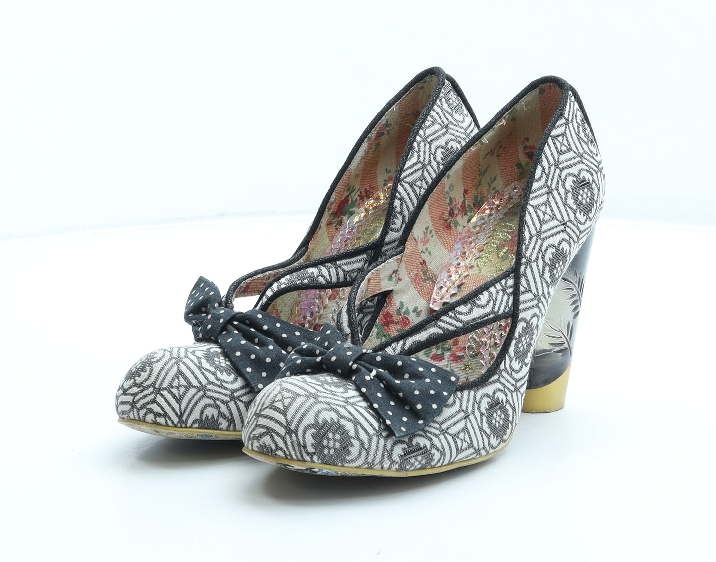Irregular Choice Womens Multicoloured Geometric Synthetic Court Heel UK 5 38