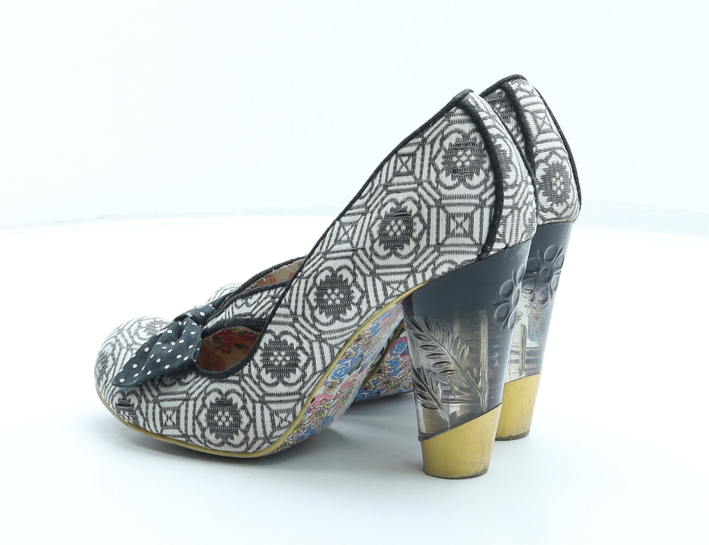 Irregular Choice Womens Multicoloured Geometric Synthetic Court Heel UK 5 38