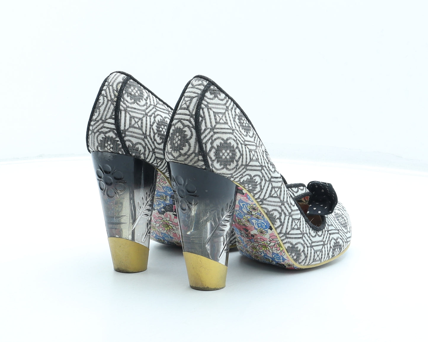Irregular Choice Womens Multicoloured Geometric Synthetic Court Heel UK 5 38