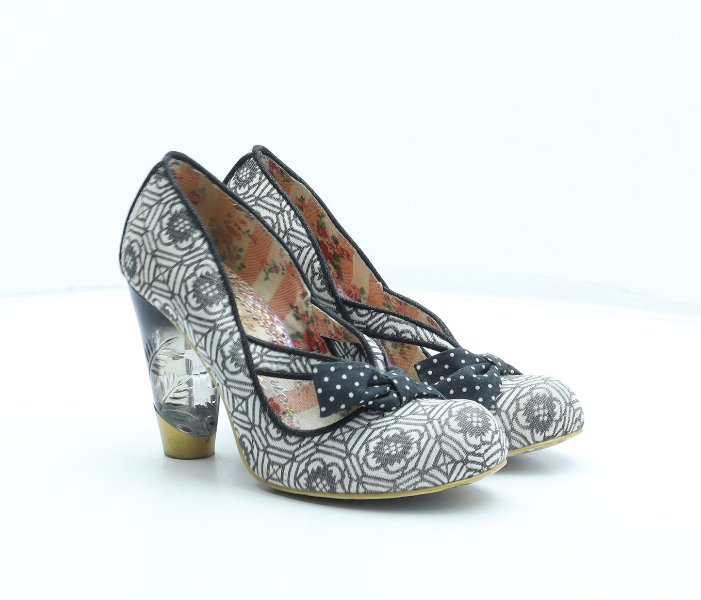 Irregular Choice Womens Multicoloured Geometric Synthetic Court Heel UK 5 38