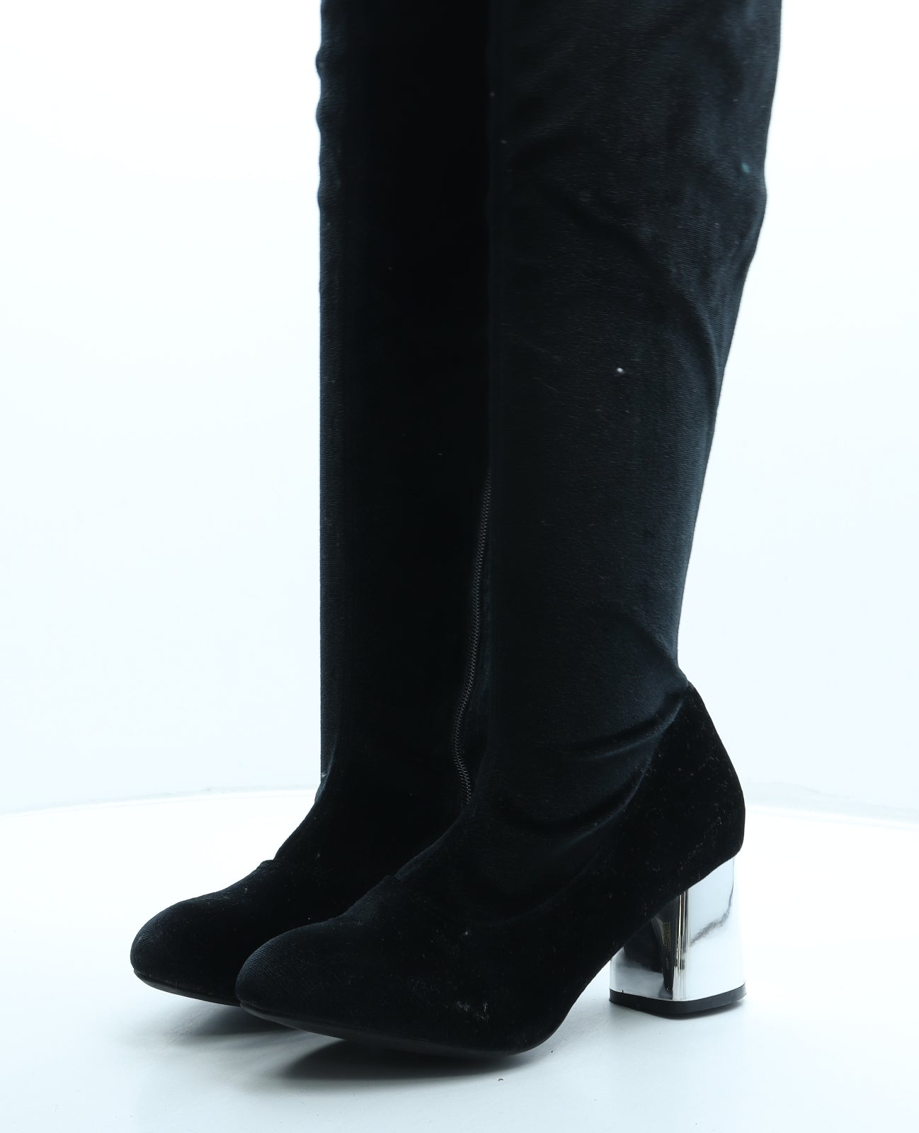 Shoe Zone Womens Black Synthetic Bootie Boot UK 6