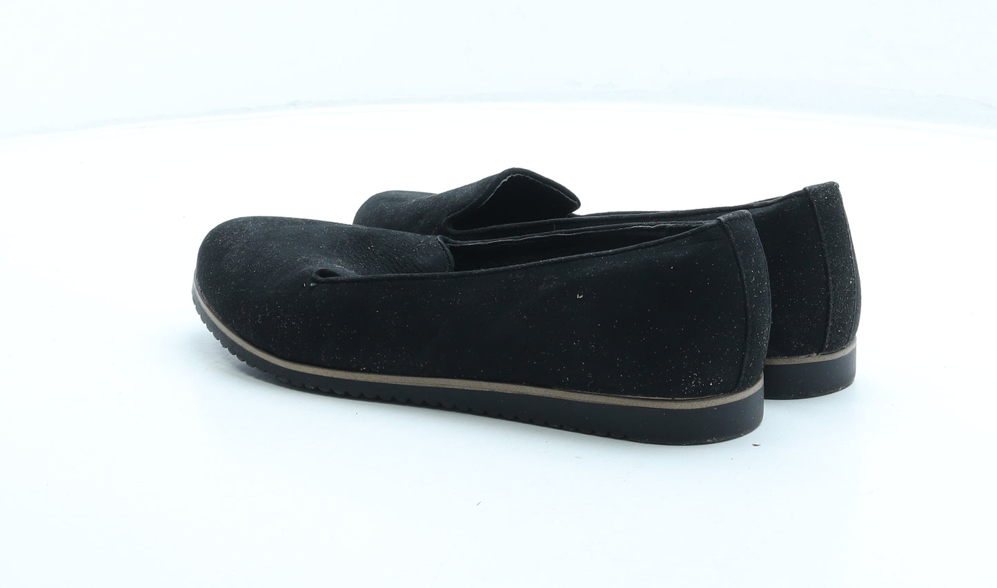 Graceland Womens Black Suede Ballet Flat UK 5 38