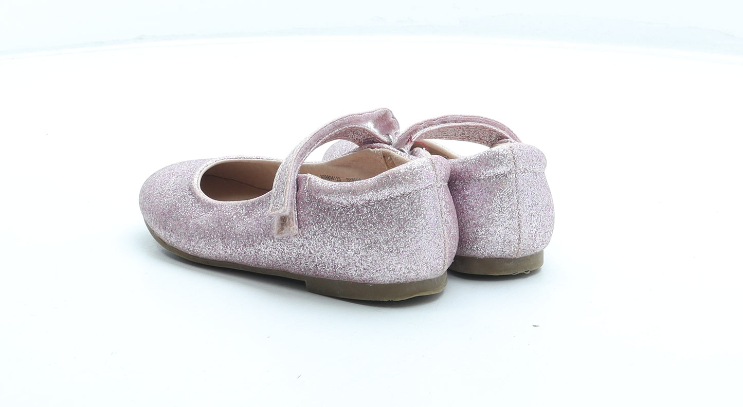 NEXT Girls Pink Synthetic Ballet Flat UK 10