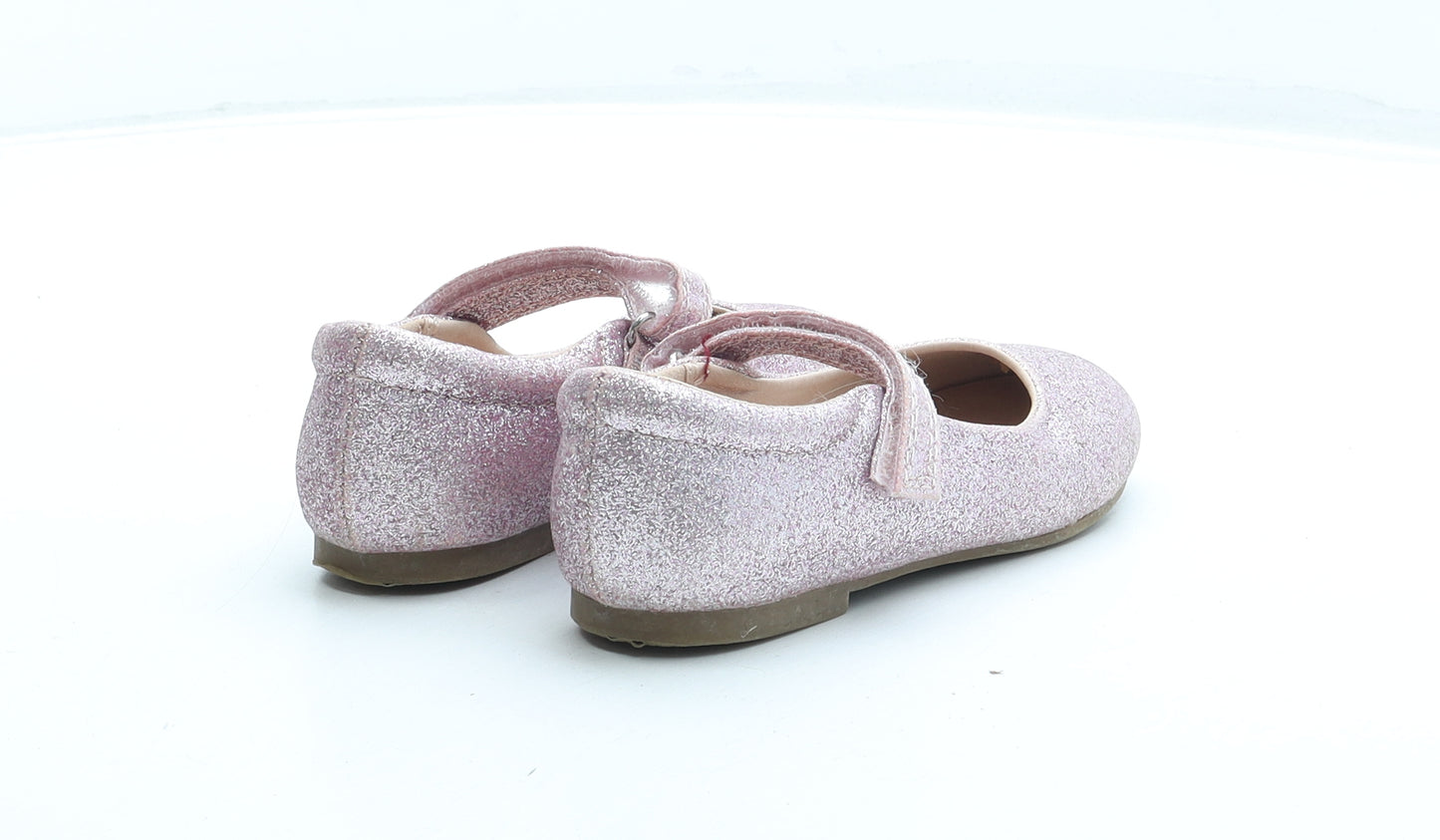 NEXT Girls Pink Synthetic Ballet Flat UK 10