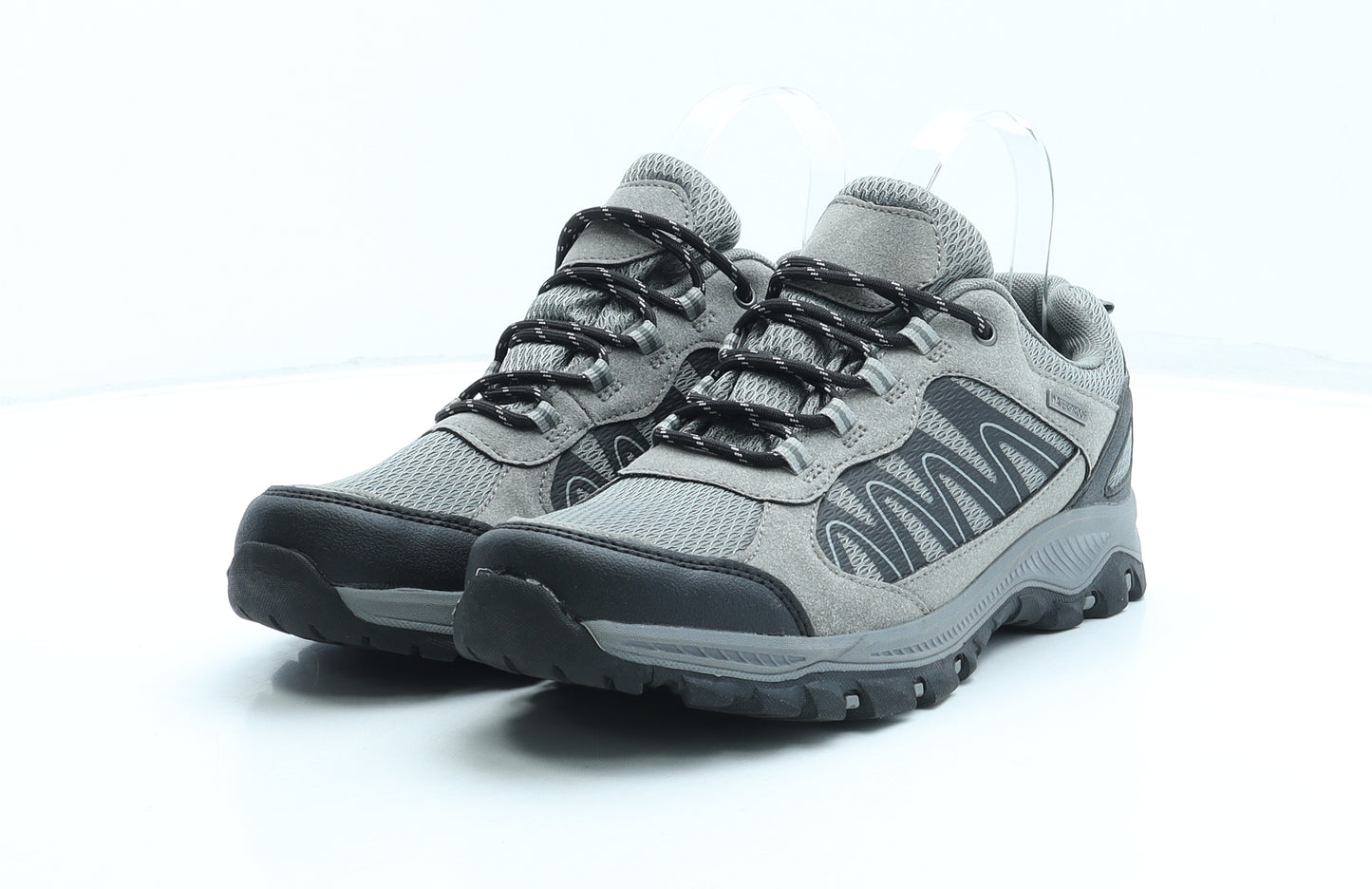 F&F Womens Grey Geometric Polyester Trainer UK 6.5