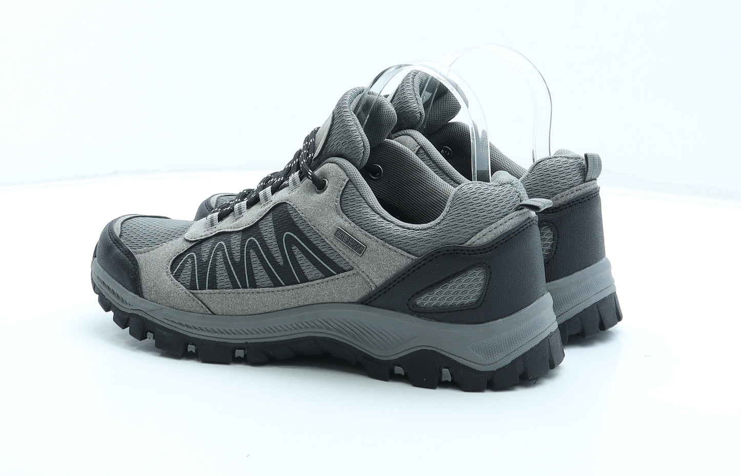 F&F Womens Grey Geometric Polyester Trainer UK 6.5