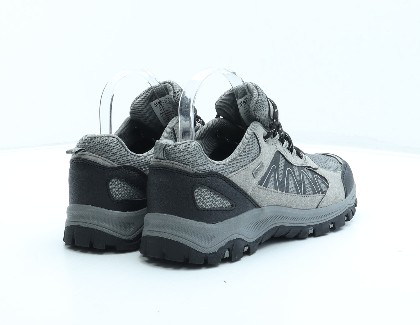 F&F Womens Grey Geometric Polyester Trainer UK 6.5