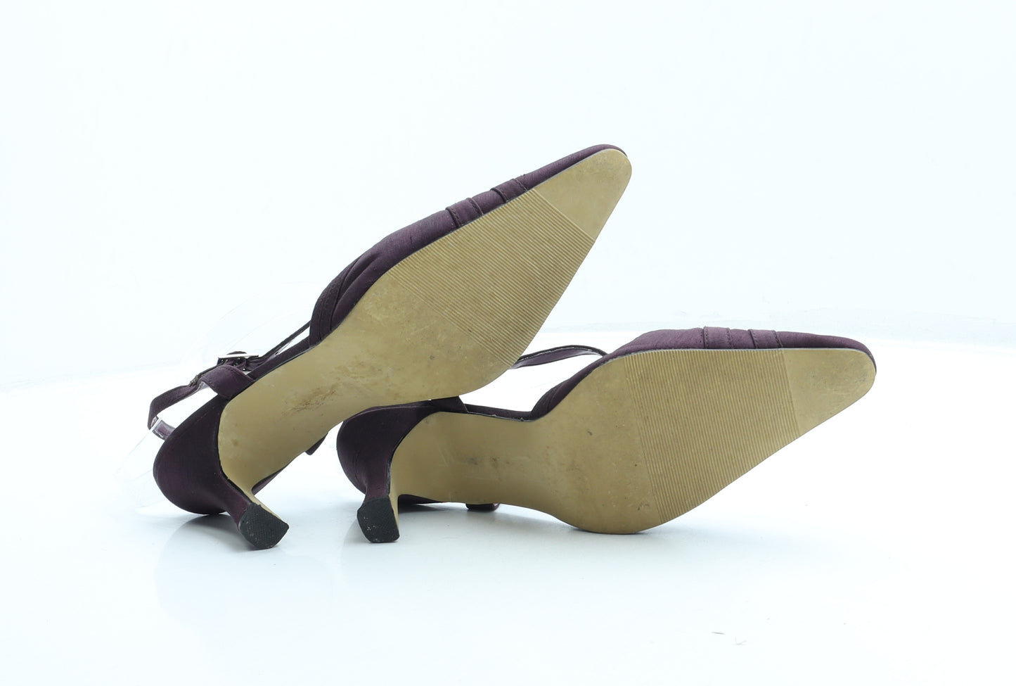 Graceland Womens Purple Polyester Slingback Heel UK 5 38