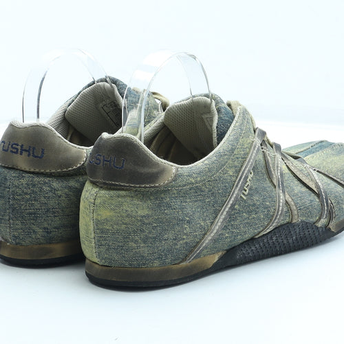 Nushu Mens Green Polyester Trainer UK 9