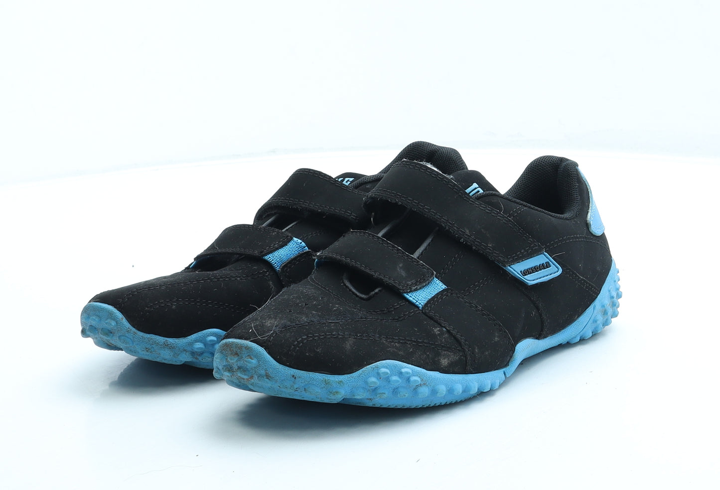 Lonsdale Boys Black Synthetic Trainer UK 3