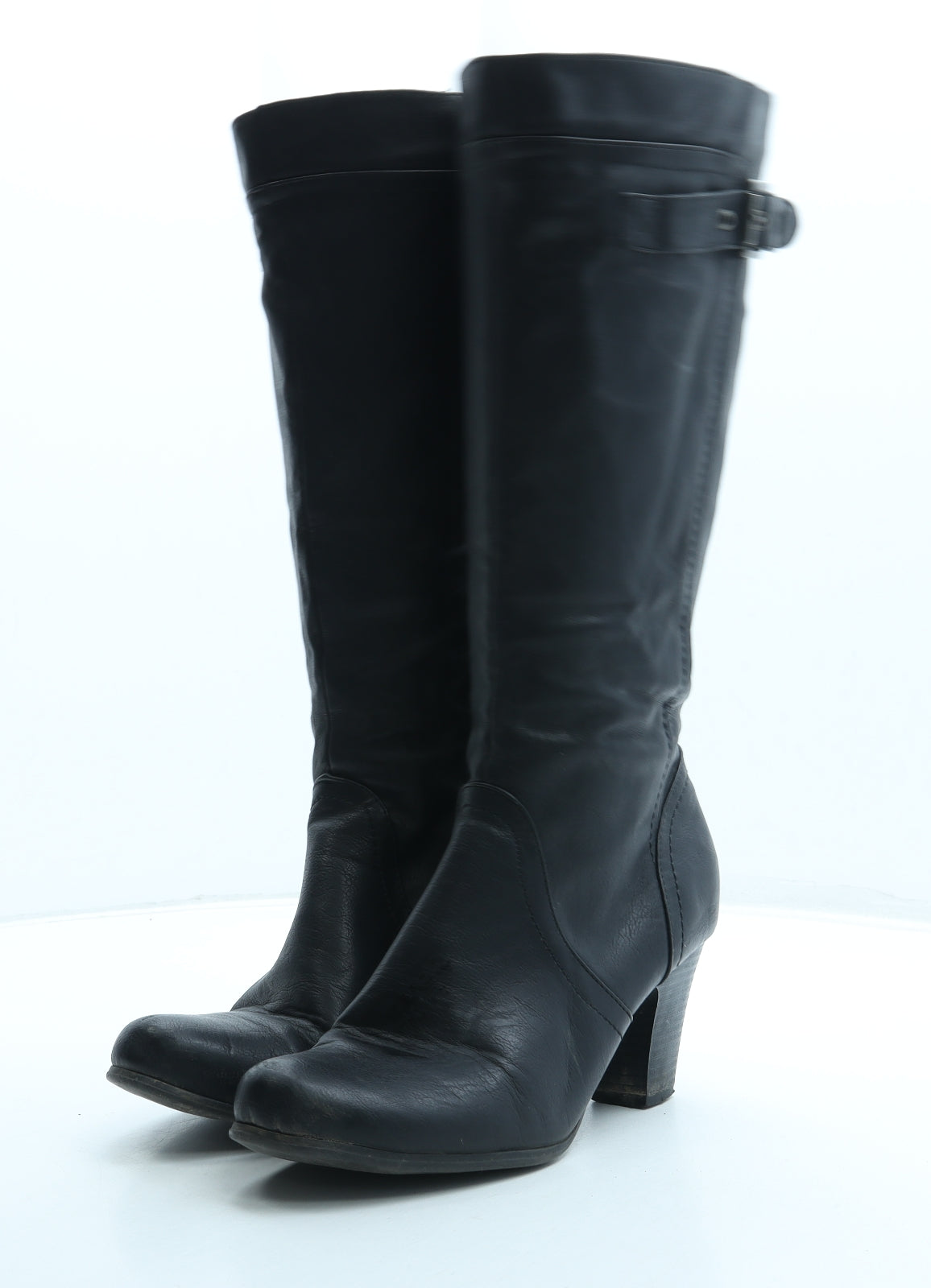 Roberto Vianni Womens Black Leather Slip On Boot UK 6 39
