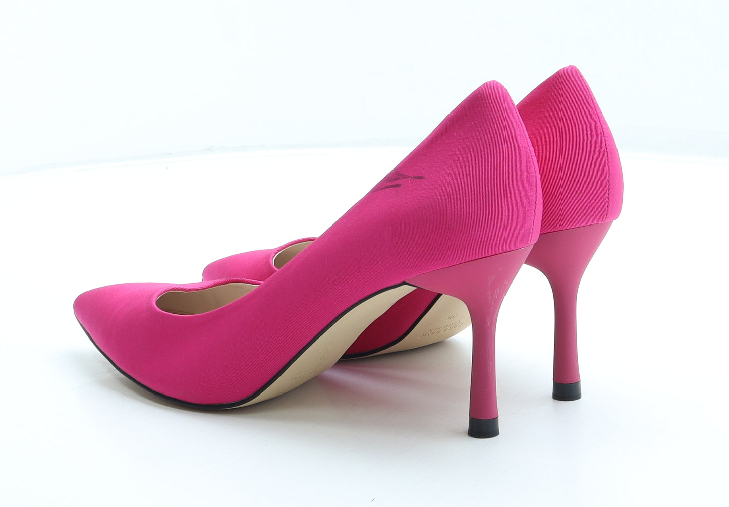 Zara Womens Pink Polyester Court Heel UK 5 38