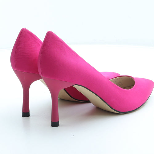 Zara Womens Pink Polyester Court Heel UK 5 38