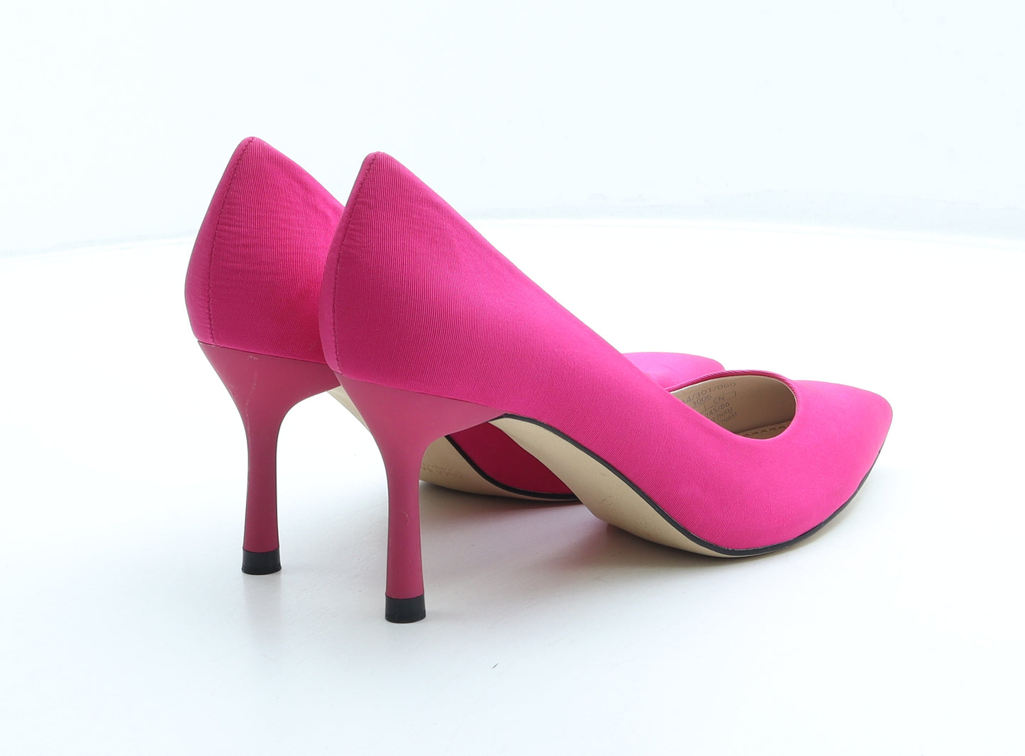 Zara Womens Pink Polyester Court Heel UK 5 38