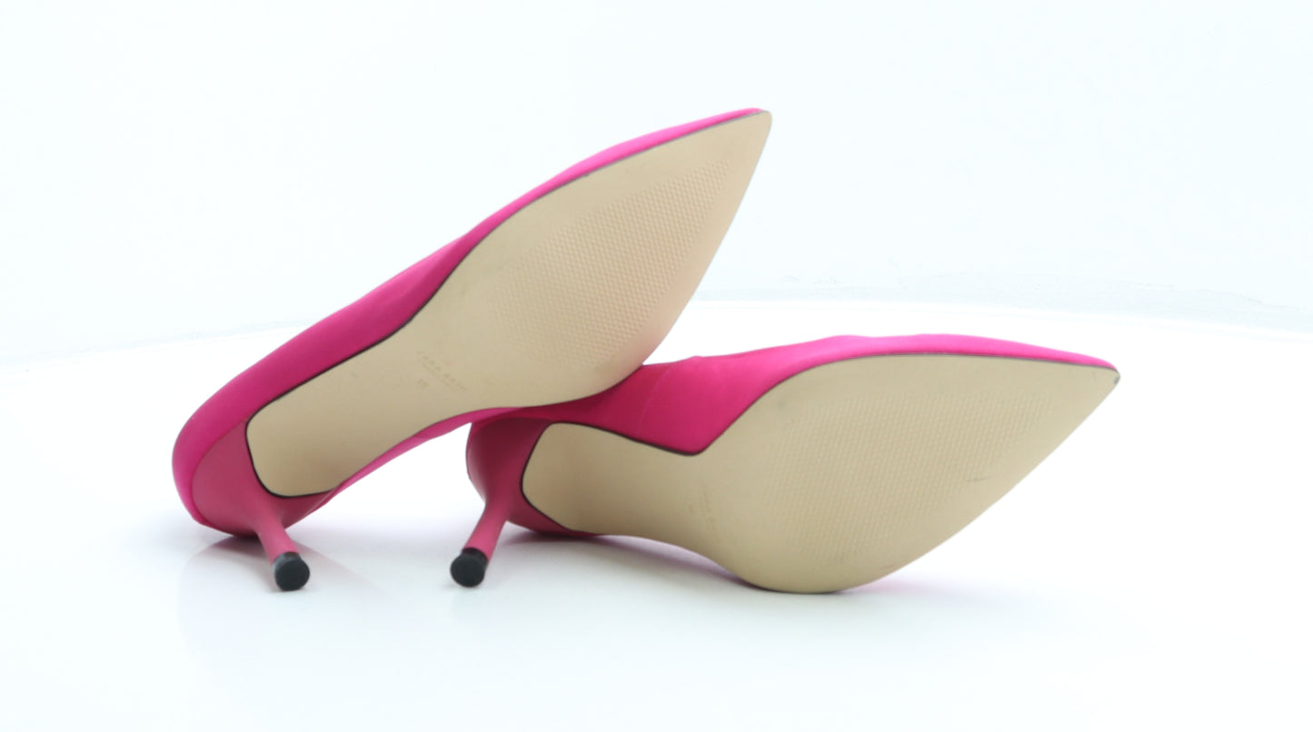 Zara Womens Pink Polyester Court Heel UK 5 38