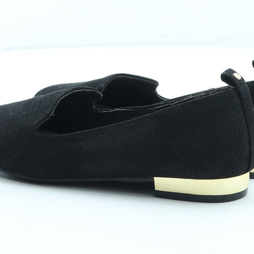Primark Womens Black Leather Ballet Flat UK 4 37