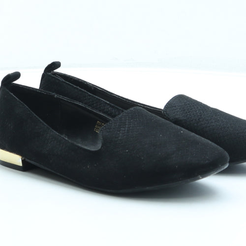Primark Womens Black Leather Ballet Flat UK 4 37