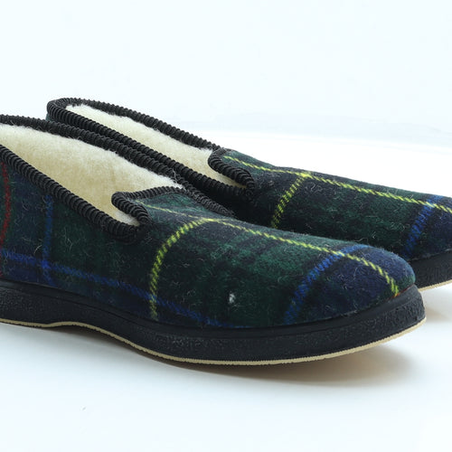 La Veritable Semelflex Mens Multicoloured Plaid Synthetic Loafer Slipper UK 9 43