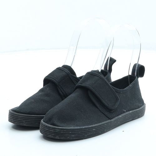 Preworn Boys Black Polyester Trainer UK 9