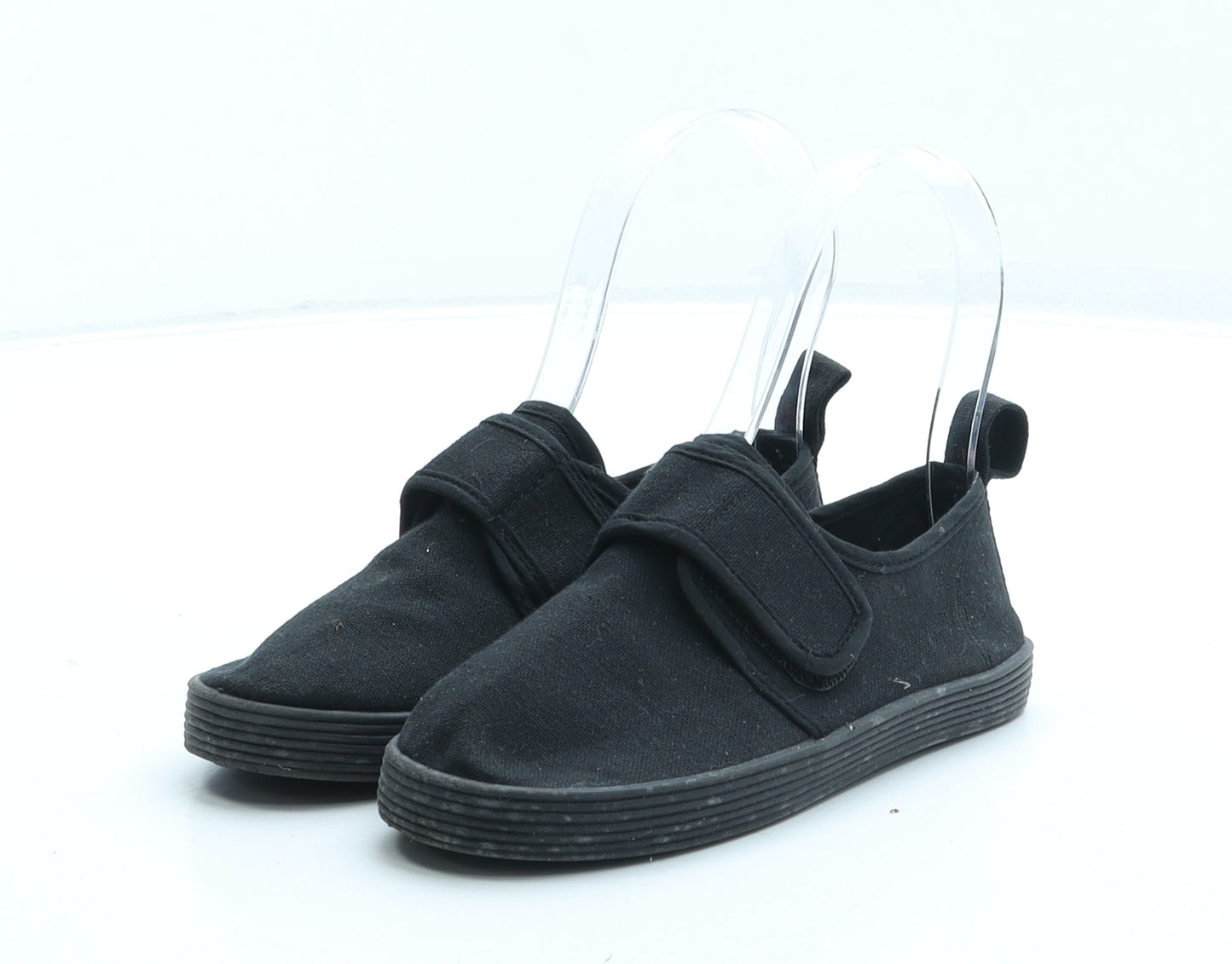 Preworn Boys Black Polyester Trainer UK 9