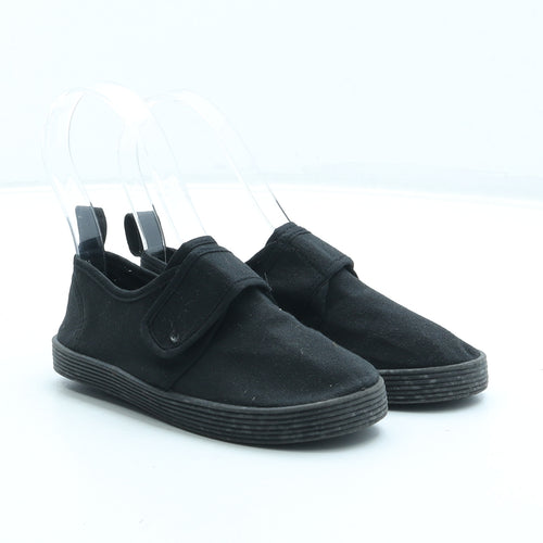 Preworn Boys Black Polyester Trainer UK 9