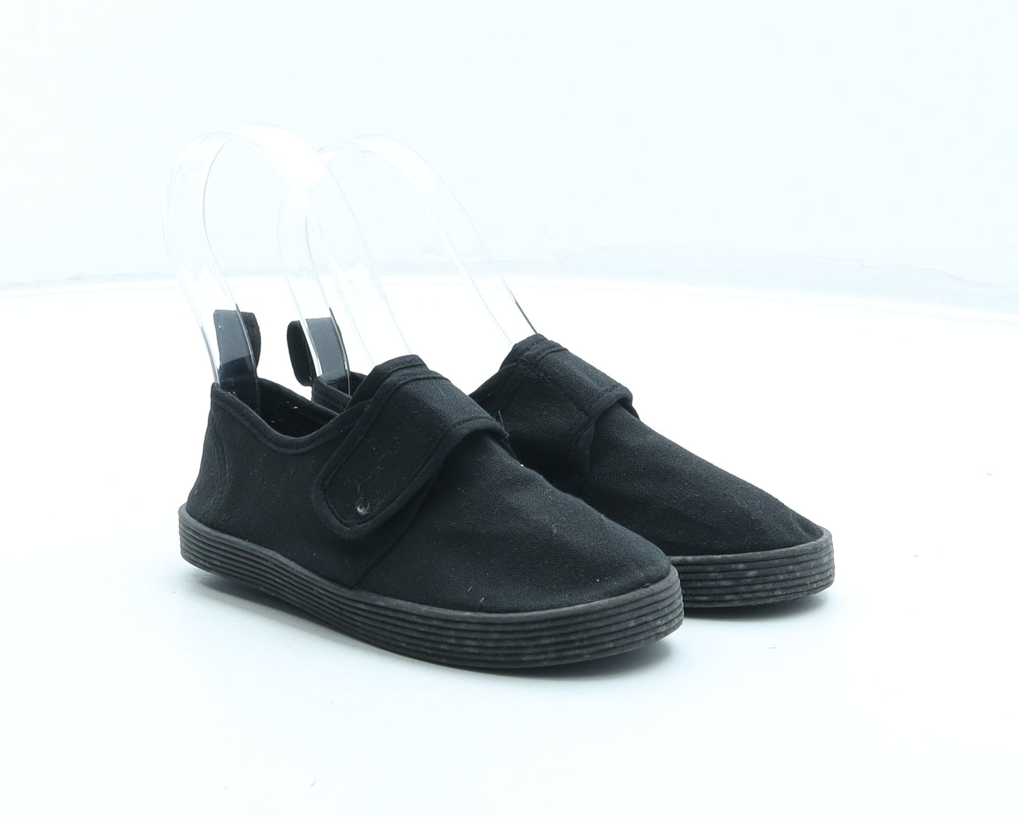 Preworn Boys Black Polyester Trainer UK 9