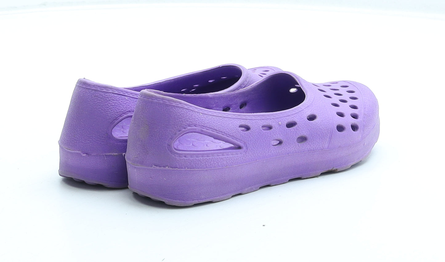 Nasim Girls Purple Rubber Ballet Flat UK 11.5 29
