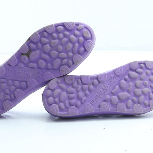 Nasim Girls Purple Rubber Ballet Flat UK 11.5 29