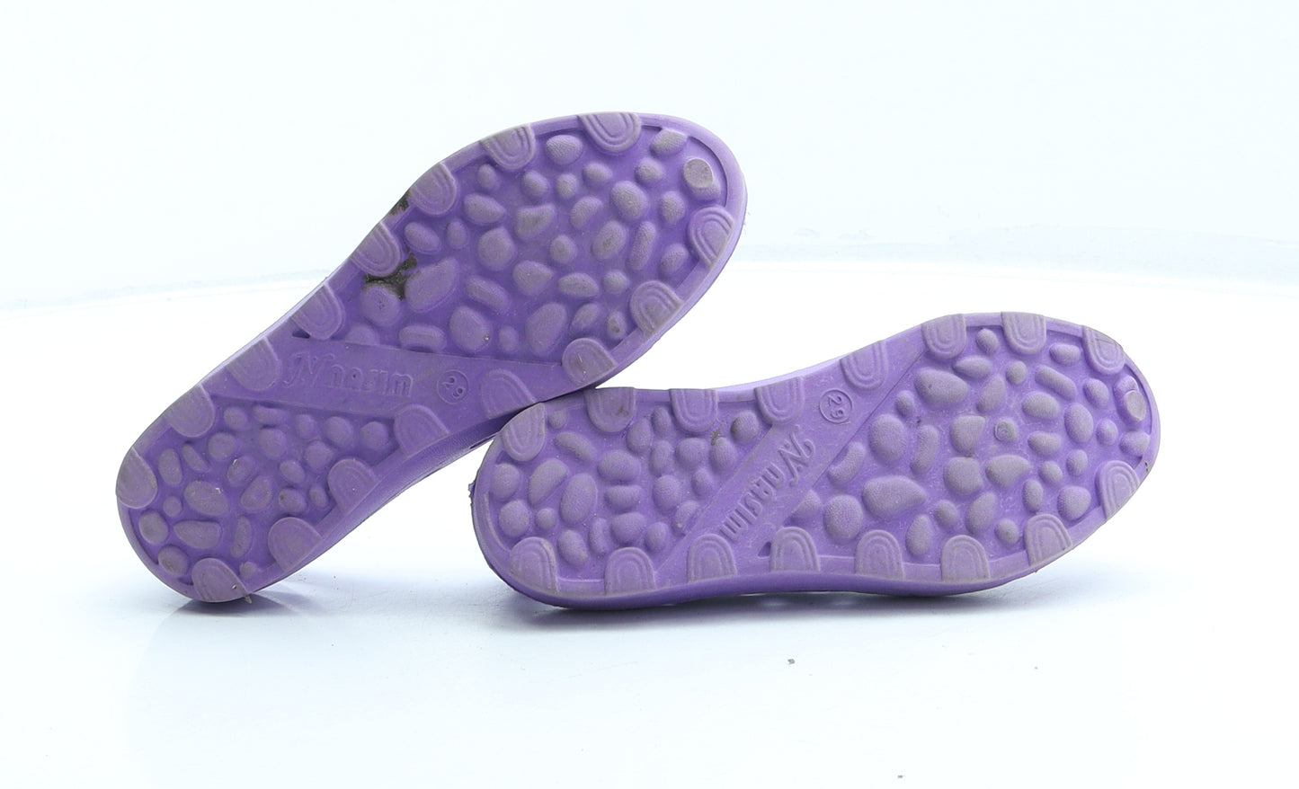 Nasim Girls Purple Rubber Ballet Flat UK 11.5 29