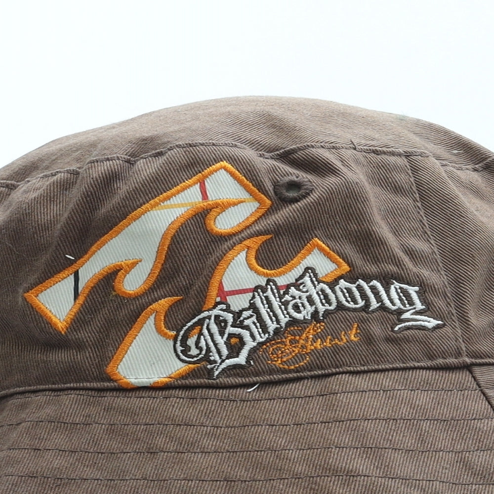 Billabong Mens Brown Cotton Bucket Hat Size S