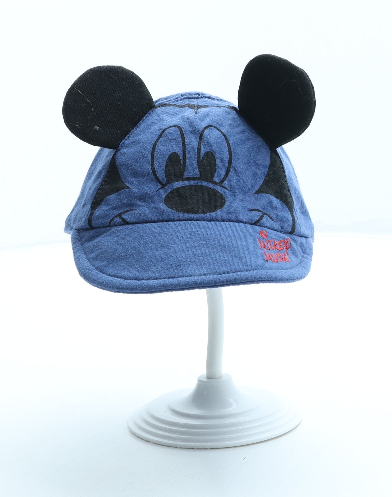 George Boys Blue 100% Cotton Baseball Cap Size S - Mickey Mouse Ears