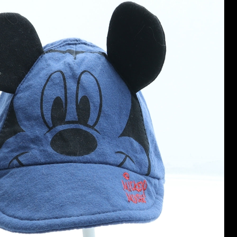 George Boys Blue 100% Cotton Baseball Cap Size S - Mickey Mouse Ears