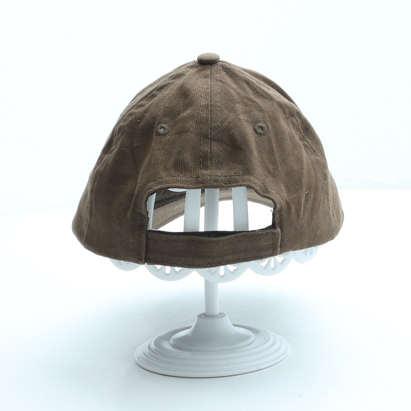 Preworn Mens Brown Cotton Baseball Cap Size Adjustable - Flippin 'Eck