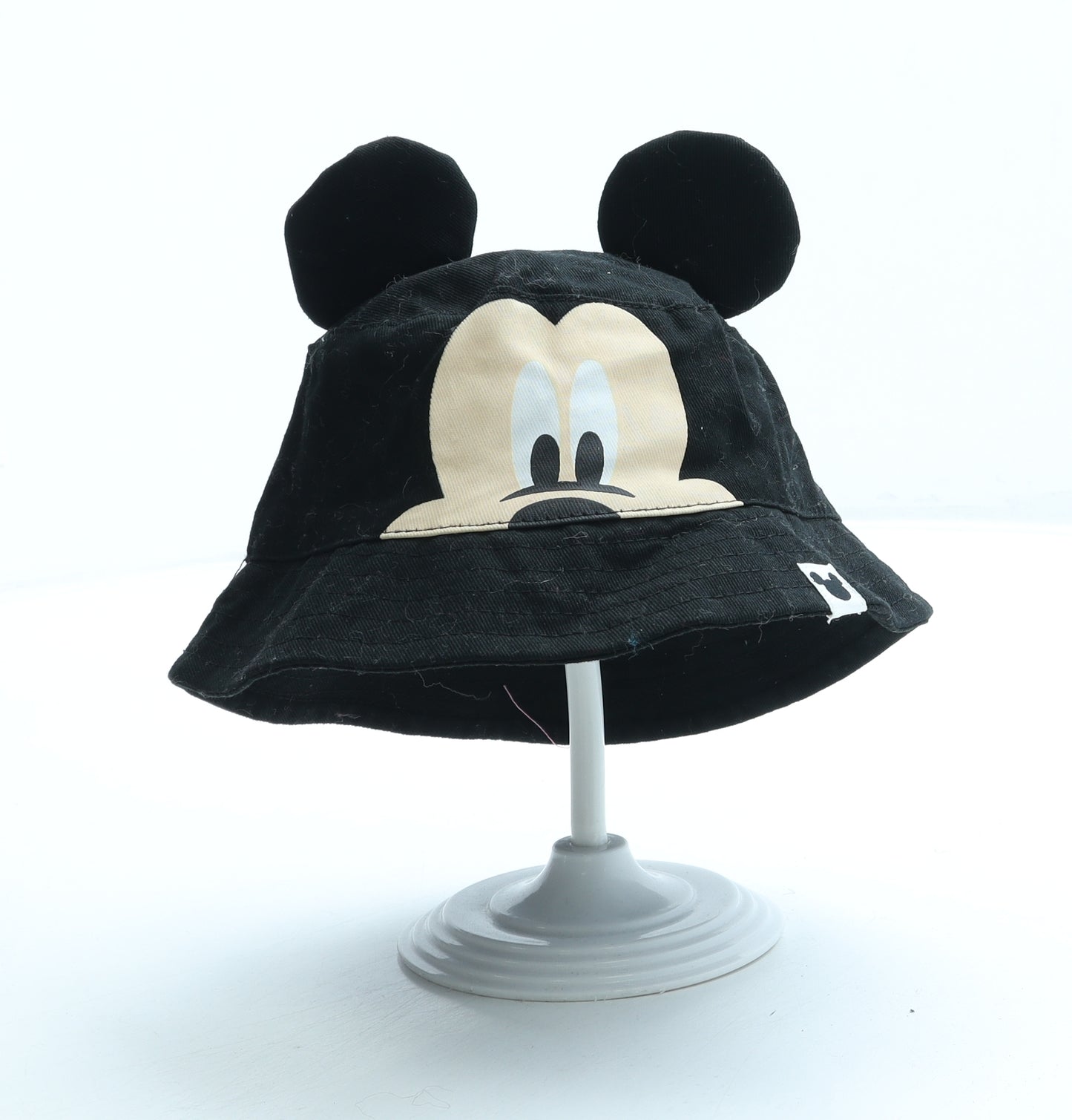 Primark Boys Black Cotton Bucket Hat Size S - Mickey Mouse