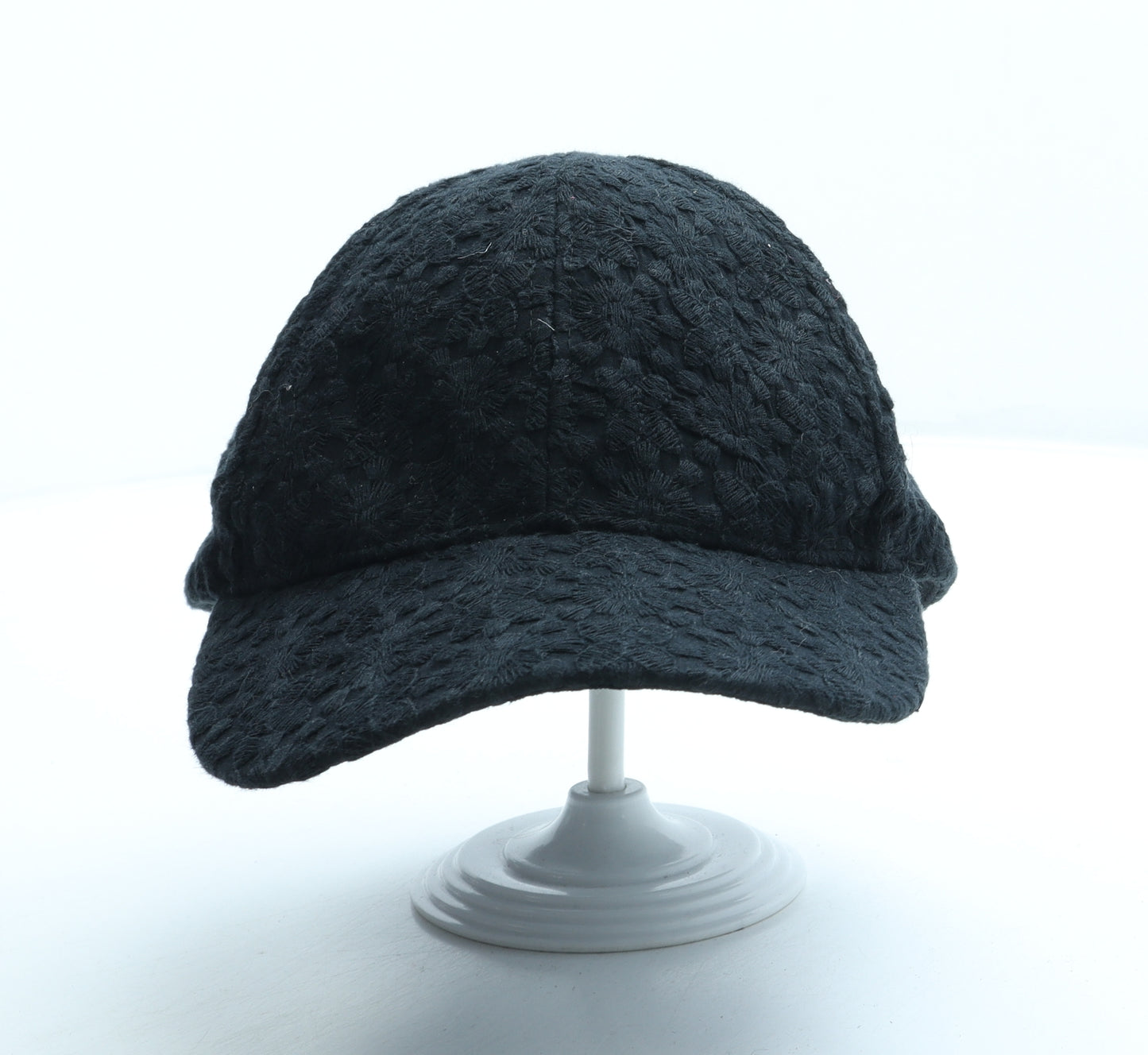 F&F Womens Black Floral Cotton Snapback Size Adjustable