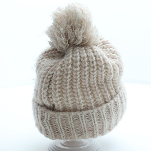 Marks and Spencer Womens Pink Acrylic Bobble Hat One Size