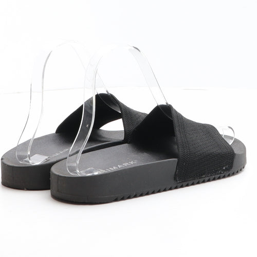 Primark Womens Black Polyester Slider Sandal UK 3 36