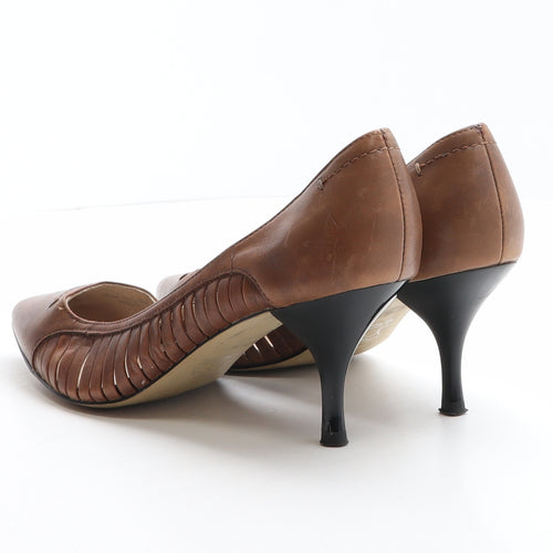 Autograph Womens Brown Leather Court Heel UK 6.5